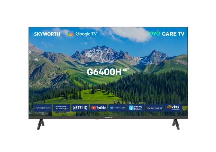 Skyworth 60-Inch 4K UHD Google TV – LED Smart TV with Dolby Audio
