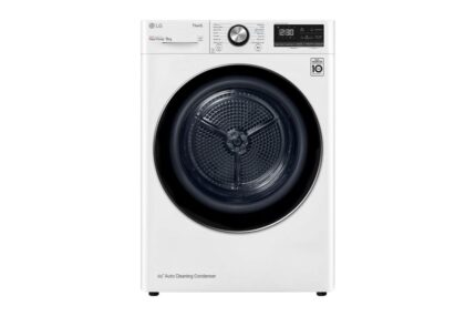 LG Dual Inverter Heat Pump Dryer 9 Kg – White RH1077WVK.ABWPELF