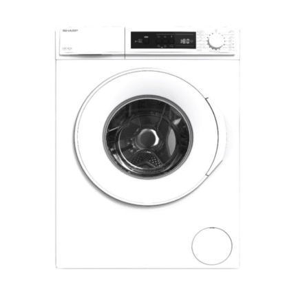 Sharp Front Load Washing Machine 7kg – 1000 RPM, A+++ Energy Rating, White (ES-FE710DZL-W)