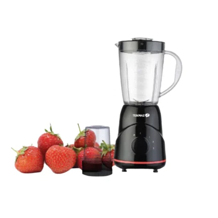 Tekmaz blender 350W 1.5L black 3 speeds for smoothies and juices